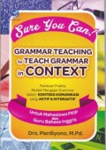 Sure You Can ! Grammar Teaching To Teach Grammar Incontext