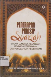 Penerapan prinsip syariah dalm lembaga keuangan, lembaga Pembiayaan dan perusahaan Pembiayaan