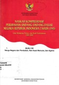 Naskah Komprehensif Perubahan Undang-Undang Dasar Negara Republik Indonesia Tahun 1945: Buku VIII Warga Negara dan Penduduk, Hak Asasi Manusia, dan Agama