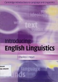 Introducing English Linguistics: Cambridge Introductions to Languange and Linguistics