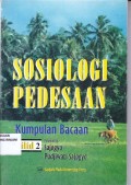 Sosiologi pedesaan ; Jilid II