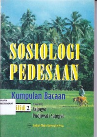 Sosiologi pedesaan ; Jilid II