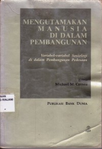 Mengutamakan manusia di dalam pembangunan