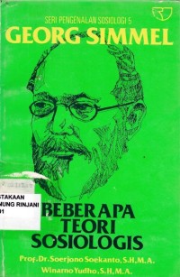 Georg Simmel ; Beberapa teori sosiologis