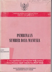 Pembinaan Sumber Daya Manusia