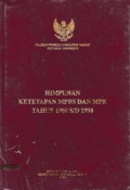 Himpunan Ketetapan MPRS DAN MPR Tahun 1960 s/d 1998