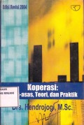 Koperasi: Asas-asas, Teori dan Praktik