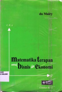 Matematika Terapan Untuk Bisnis dan Ekonomi