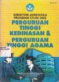DirektoRi Akreditasi program studi 2002 perguruan tinggi kedinasan dan perguruan tinggi agama