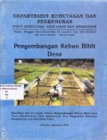 Pengembangan kebun bibit desa