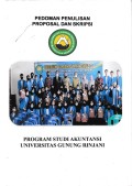 Pedoman Penulisan Proposal dan Skripsi Prodi Akuntansi