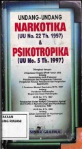 Undang-undang Narkotika dan Psikotoprika